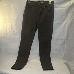 WHBM White House Black Market Denim Pants Womens 2R Olive Green Skinny High Rise